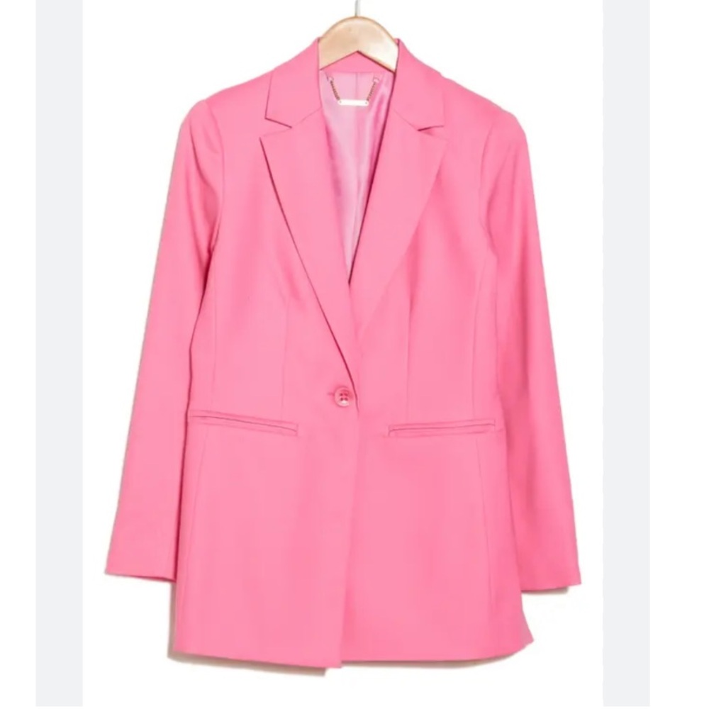 NWT Trina Turk Sunview Blazer Cotton Candy Pink Size 8